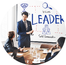 Leader Authority Boss Coach Director Manager Concept